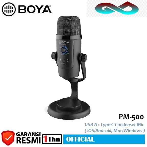 b76bfda4cbc2b56af6c1cced6031d73b BOYA BY-PM500 USB Condenser Microphone — Mikrofon Podcast Plug and Play Terbaik