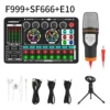 Onered F999 Sound Card Mixer Bluetooth — Audio Interface Live Streaming Profesional