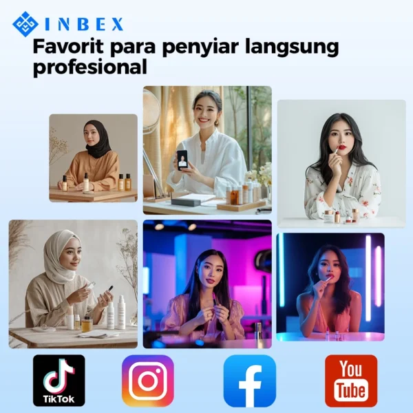 id-11134207-7rash-m2xiwr5c7u10c6 INBEX Softbox 50x70cm Lampu Konten Kreator / Lighting Foto Produk / Live Streaming 3 Suhu Warna 5500K