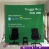 IMPODIO Stand Backdrop 3x3m + Green Screen — Studio Konten Profesional